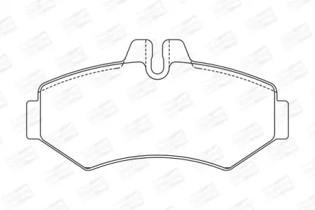 Колодки тормозные дисковые задние MB Sprinter (95-06), (13-)/ VW LT II (CHAMPION 571950CH
