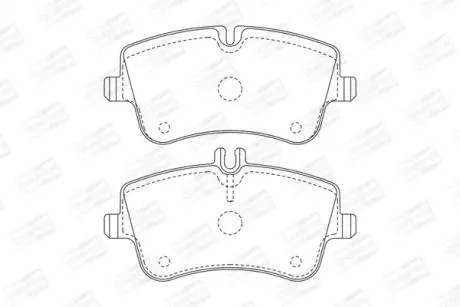 Колодки тормозные дисковые передние MB C-Class (W203), CLK (C209) CHA CHAMPION 571986CH