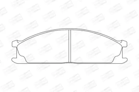 Колодки тормозные дисковые передние Nissan Navara (98-), NP300 Pickup (08-), Ter CHAMPION 572373CH