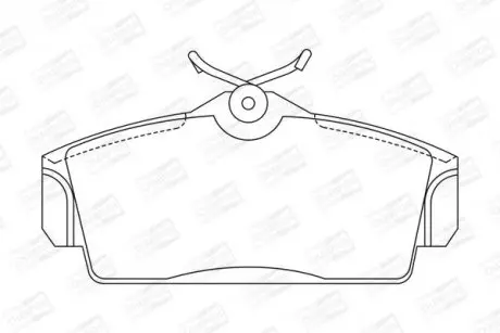 Колодки тормозные дисковые передние NISSAN Primera CHAMPION 572422CH