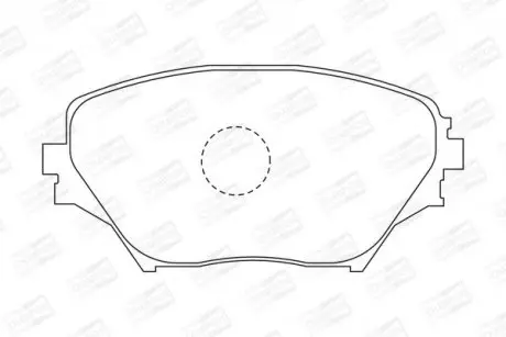 Колодки тормозные дисковые передние TOYOTA RAV 4 II (_A2_) 00-05 CHAMPION 572487CH