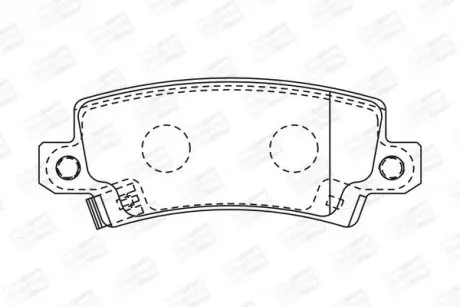 Колодки тормозные дисковые задние TOYOTA Corolla CHAMPION 572492CH