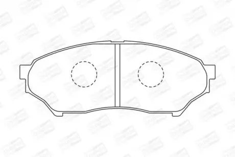 Колодки тормозные дисковые передние MITSUBISHI PAJERO JUNIOR I (H57A) 95-98 CHAMPION 572499CH