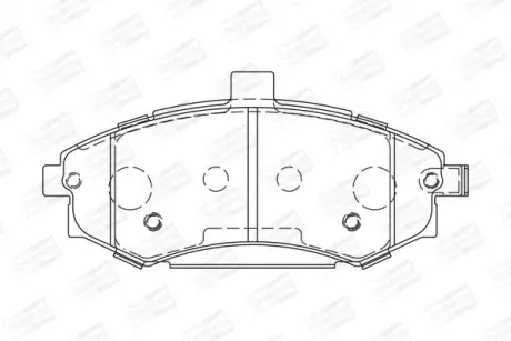 Колодки тормозные дисковые передние Hyundai Elantra III/ Kia Cerato I CHAMPION 572513CH
