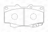 Колодки тормозные дисковые передние Toyota Fortuner (04-15), Hilux VII (CHAMPION 572625CH (фото 1)