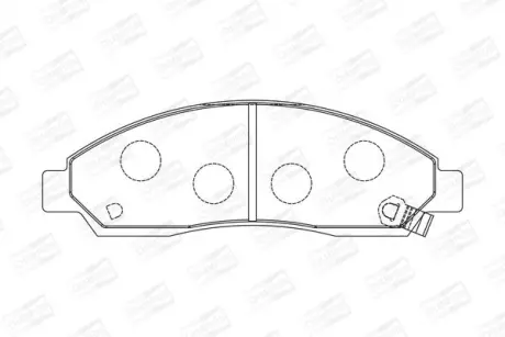 Колодки тормозные дисковые передние Great Wall Hover (05-)/ Isuzu D-Max I (57264 CHAMPION 572643CH