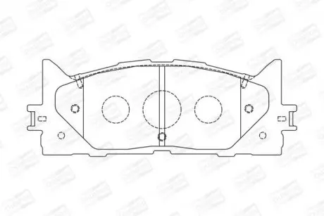 Колодки гальмівні дискові передні LEXUS ES (AVV6_, GSV6_, ASV6_) CHAMPION 572651CH