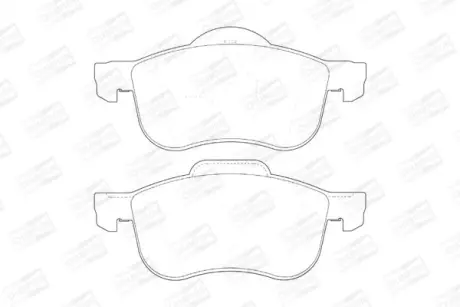 Колодки тормозные дисковые передние Volvo S60 I, S80 I, V70 (I,II), XC70 I, XC90 CHAMPION 573003CH