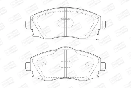 Гальмівні колодки пер. Combo/Meriva 00-12 CHAMPION 573011CH