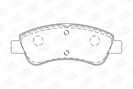 Колодки тормозные дисковые Citroen Berlingo (96-11)/ Opel Crossland X (17-) (573 CHAMPION 573030CH