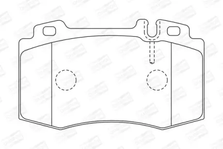 Колодки тормозные дисковые передние MB C-Class (W203), E-Class (W211) CHAMPION 573092CH