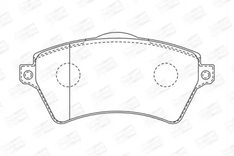 Колодки тормозные дисковые передние Nissan Navara (15-)/ Land Rover Freelander I CHAMPION 573102CH