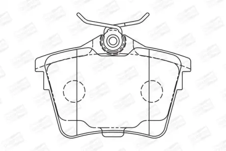 Колодки тормозные дисковые задние Citroen C5 III/ Peugeot 407 (04-11) CHAMPION 573133CH