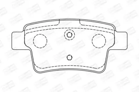 Колодки тормозные дисковые задние CITROEN C4 Grand Picasso I (UA_) 06-13, C4 Picasso I MPV (UD_) 06-15 CHAMPION 573194CH