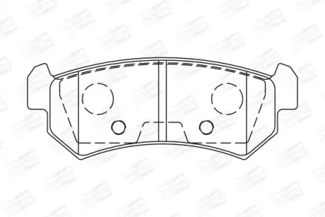 Колодки гальмівні дискові Chevrolet Lacetti (05-) CHAMPION 573216CH