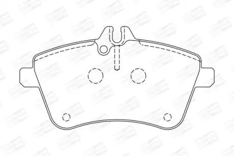 Колодки тормозные дисковые передние MB A-Class (W169), B-Class (W245) CHAMPION 573230CH