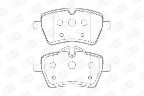 Колодки тормозные дисковые передние MINI MINI (R50, R53) 01-06, MINI (R56) 05-14 CHAMPION 573234CH