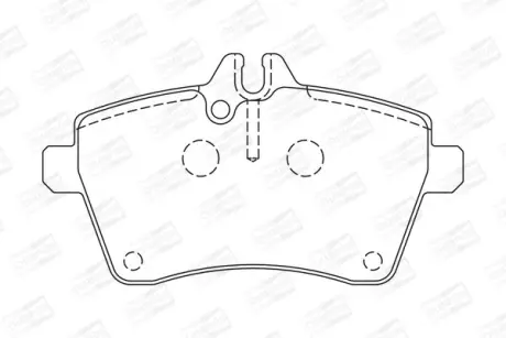 Колодки тормозные дисковые передние MB A-Class (W169), B-Class (W245) CHAMPION 573265CH