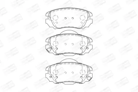 Колодки тормозные дисковые передние Chevrolet Malibu (12-)/ Opel Insignia A (573 CHAMPION 573269CH