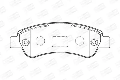 Колодки тормозные дисковые Citroen Jumper II/ Fiat Ducato (06-) CHAMP CHAMPION 573274CH