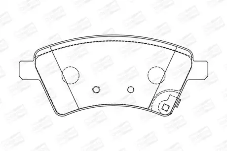 Колодки гальмівні дискові передні Suzuki SX4 (06-) CHAMPION 573288CH