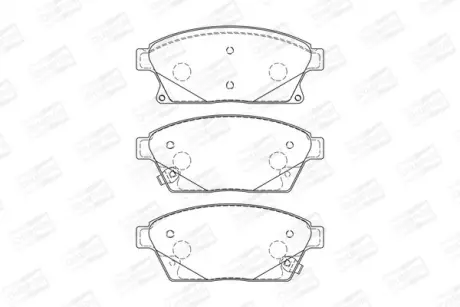Колодки тормозные дисковые передние Opel Astra J/ Chevrolet Cruze (09-) (573325C CHAMPION 573325CH