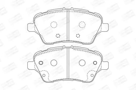 Колодки тормозные дисковые передние Ford Fiesta VI, Transit (14-) CHA CHAMPION 573363CH