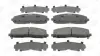Колодки тормозные дисковые передние Dodge Journey (10-) CHAMPION 573411CH (фото 2)
