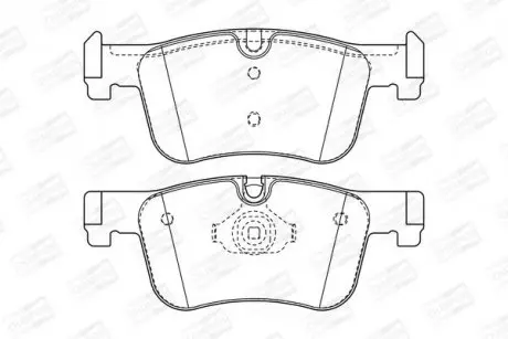 Колодки гальмівні дискові передні BMW 1 (F20) CHAMPION 573419CH