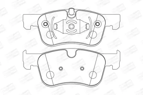 Колодки тормозные дисковые передние Citroen Berlingo (18-), C4 Picasso (13-)/ Op CHAMPION 573604CH