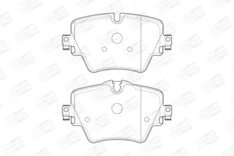 Колодки тормозные дисковые передние BMW 1 (F40), 3 (G20,G80), 5 (G30,F90), X3 (G CHAMPION 573612CH