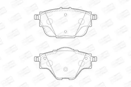 Колодки гальмівні дискові задні Citroen C4 (13-) CHAMPION 573622CH