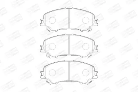 Колодки тормозные дисковые передние Nissan Qashqai II, X-Trail III/ Renault Kadj CHAMPION 573659CH