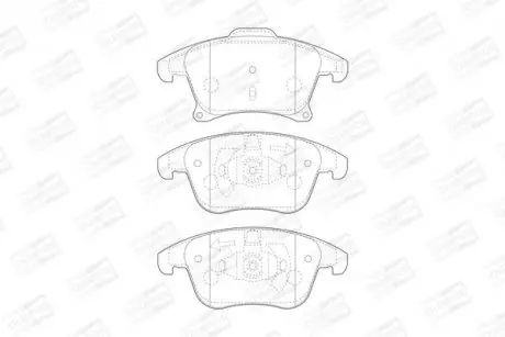 Колодки гальмівні дискові передні FORD GALAXY III (CK) 15-, MONDEO V Hatchback (CE) 14- CHAMPION 573674CH
