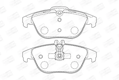 Колодки тормозные дисковые задние MB C-Class (W204), GLK-Class (X204) CHAMPION 573735CH