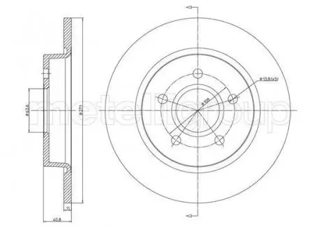 Тормозной диск задн. Focus (14-21) CIFAM 800-1242C