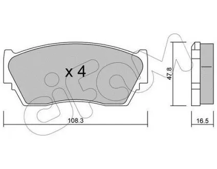 Тормозные колодки пер. Sunny/100NX 90-96 CIFAM 822-246-0