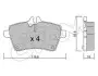 Тормозные колодки пер. Yaris/W169/W245 04- CIFAM 822-646-0 (фото 1)