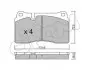 Гальмівні колодки пер. VW Touareg 02- (brembo) CIFAM 822-659-0 (фото 1)