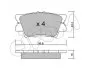 Тормозные колодки зад.TOYOTA CAMRY/RAV4 III/RAV4 IV 2.0-3.5 06- CIFAM 822-749-0 (фото 1)
