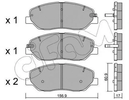 Тормозные колодки пер. Hyundai Santa FE 06- (mando) CIFAM 822-787-0