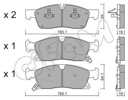 Тормозные колодки пер. Grand Cherokee/W292//W166 10- CIFAM 822-927-0