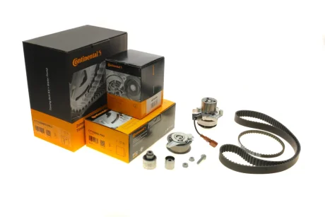 Комплект ГРМ + помпа Audi A3/A4/A5/A6/Q3/VW Caddy/T6 2.0TDI 15-/Golf VII 1.6TDI/2.0TDI 12- (25x145z) CONTINENTAL CT1168WP8PRO
