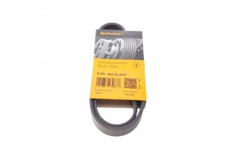 Ремень поликлиновой (ContiTech) Contitech CONTINENTAL 6PK842 ELAST