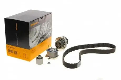 Комплект ГРМ + помпа VW Golf 00-06/Ford Galaxy 00-06/Audi A3/A6 1.9TDI 00-05 (30x120z) CONTINENTAL CT1028WP2
