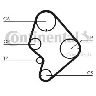 Комплект ГРМ Toyota Hiace III/IV/ Hilux V/VI 2.4 D-06 (31x129z) CONTINENTAL CT723K1