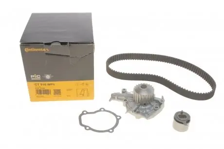 Комплект ременя ГРМ з помпою води CONTINENTAL CT910WP1