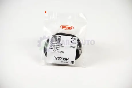 Прокладка впускного коллектора Citroen Berlingo/Peugeot Expert 1.6 HDI 05- (d=36mm) CORTECO 026236H