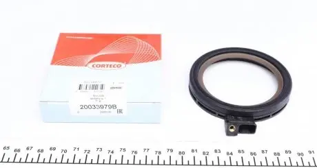 Сальник коленвала (задний) Chevrolet Aveo/Opel Astra H/J/Insignia/Vectra 1.6-1.8 05- (80x98x14.7) CORTECO 20033979B