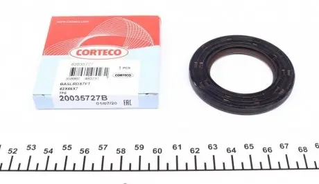 Сальник коленвала (передний) Citroen Berlingo/Fiat Fiorino 1.4/1.6 96- (42x66x7) CORTECO 20035727B